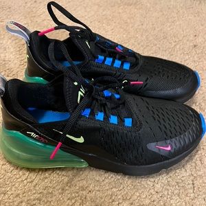 Girls Nike multi color worn once.